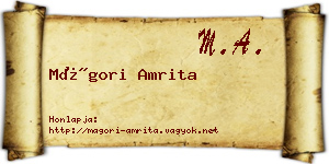Mágori Amrita névjegykártya